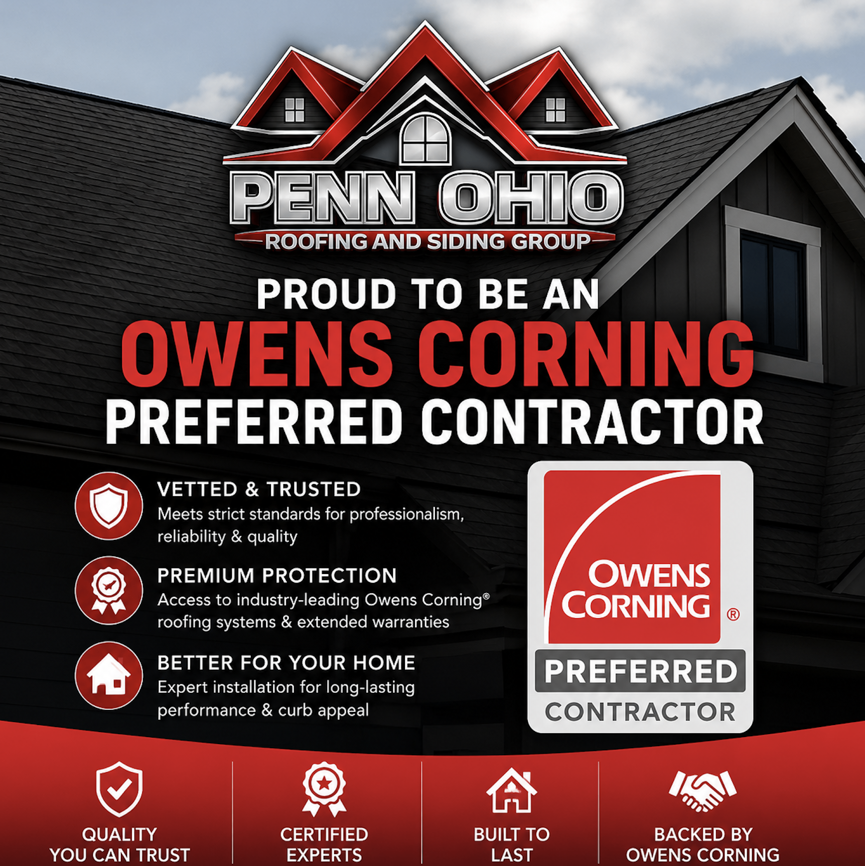 Penn Ohio Roofing — Owens Corning Preferred Contractor